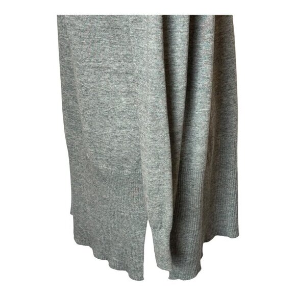Repeat Easy Knit Sweater Women Small Gray Knit Open Front Long Line Cardigan - Picture 8 of 11